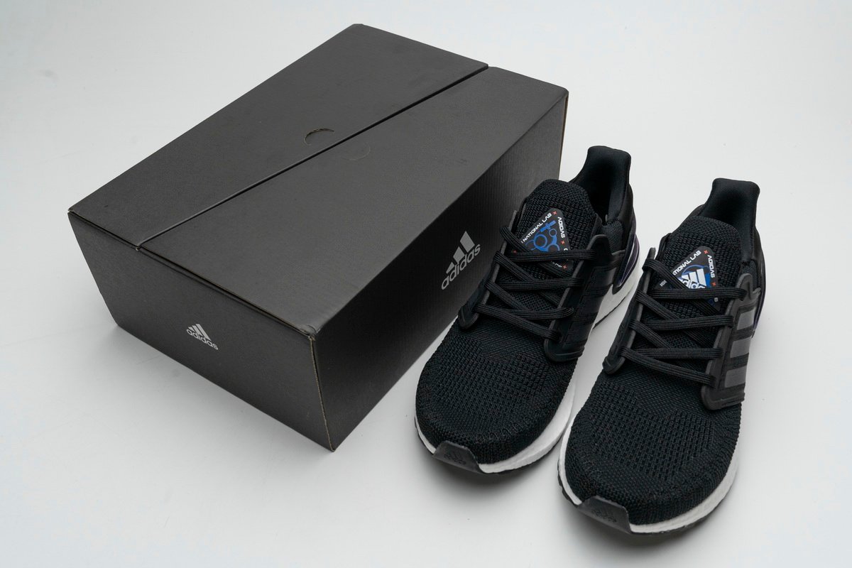 Adidas Ultra Boost 2020 ISS US National Lab Core Black Blue Violet EG0692 - Image 2