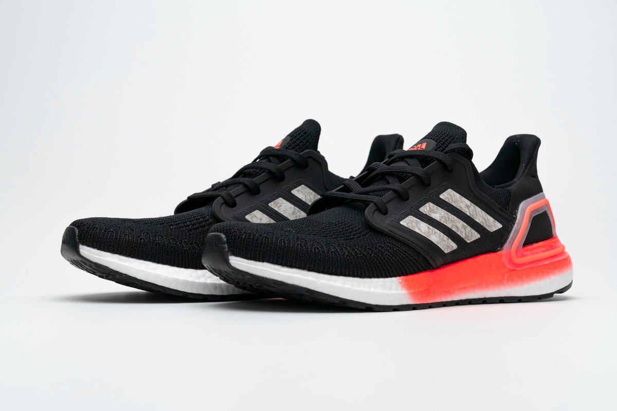 Adidas Ultra Boost 20 Core Black Signal Coral EG0756 - Image 7