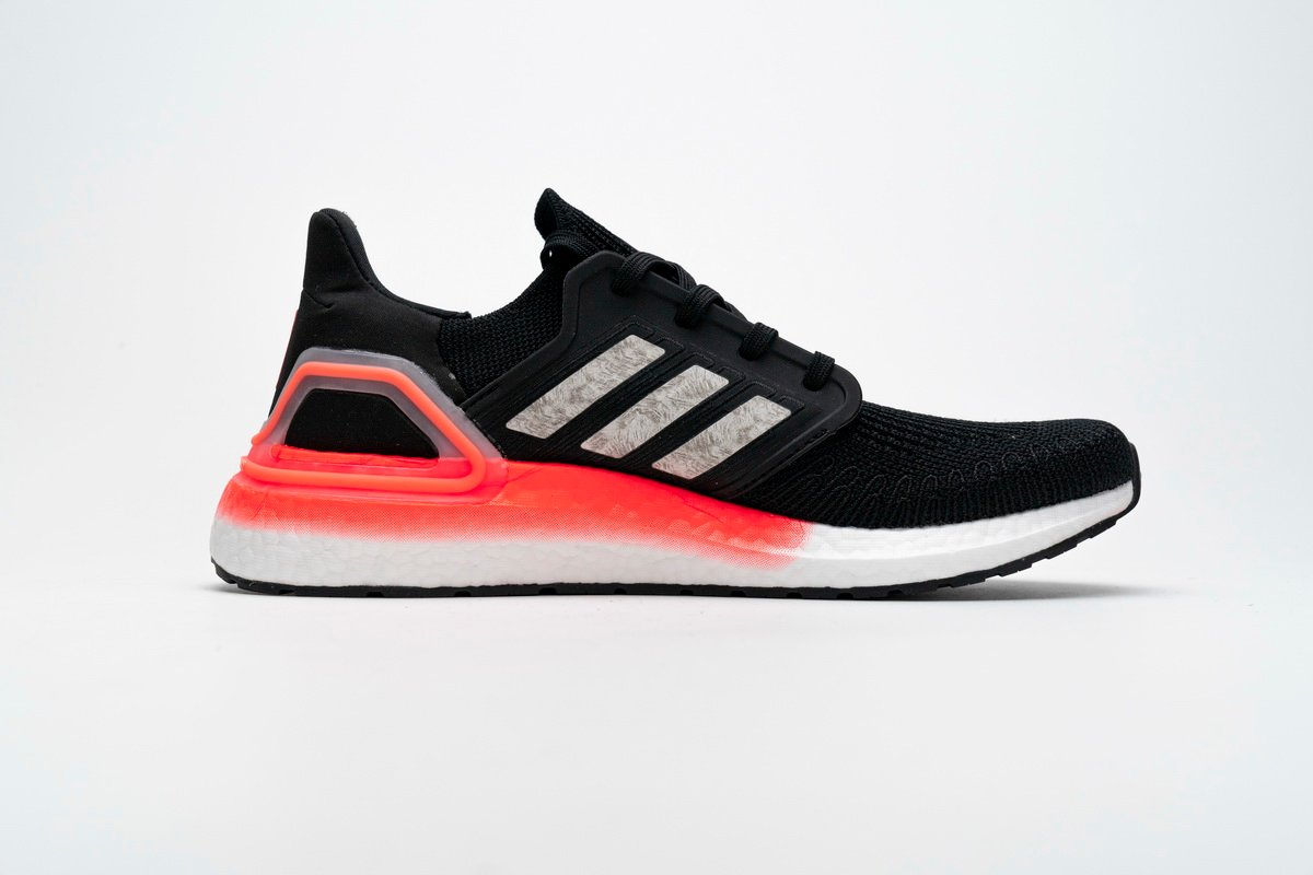 Adidas Ultra Boost 20 Core Black Signal Coral EG0756 - Image 3