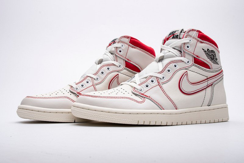 Air Jordan 1 Retro High Phantom Gym Red 555088-160 - Image 2