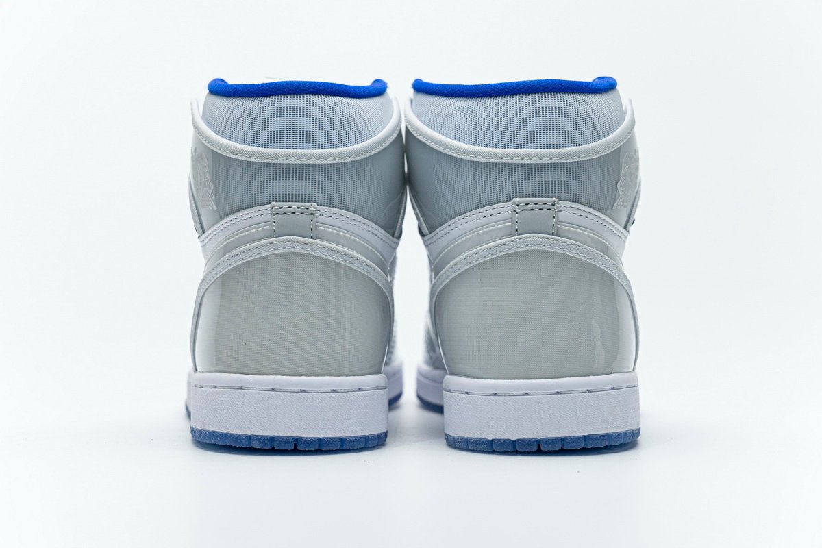 Air Jordan 1 Retro High Zoom White Racer Blue CK6637-104 - Image 5
