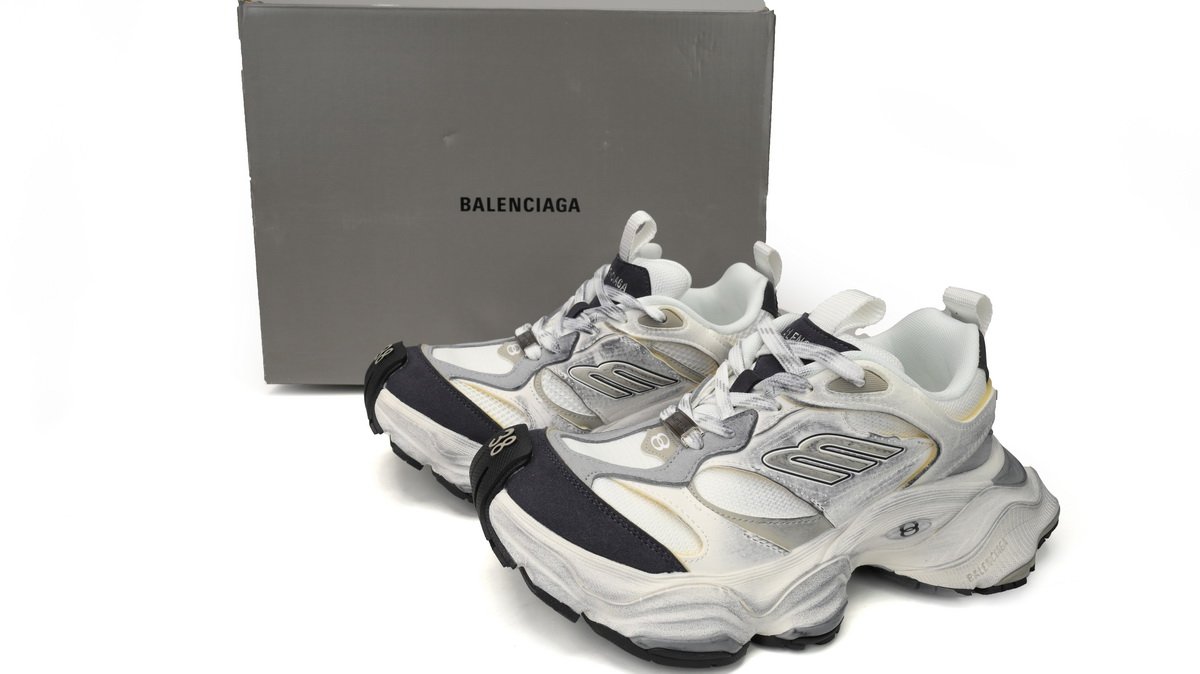Balenciaga CARGO Sneaker White Rice White Gray 785756-W2MV1-9012 - Image 3