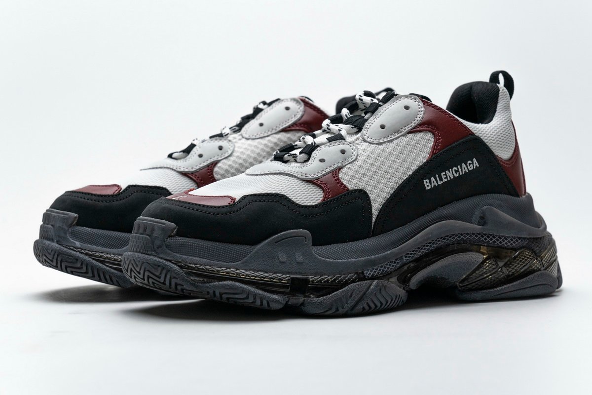 Balenciaga NEW Triple S Black Brown Red 541624 W09O1 2268 - Image 5