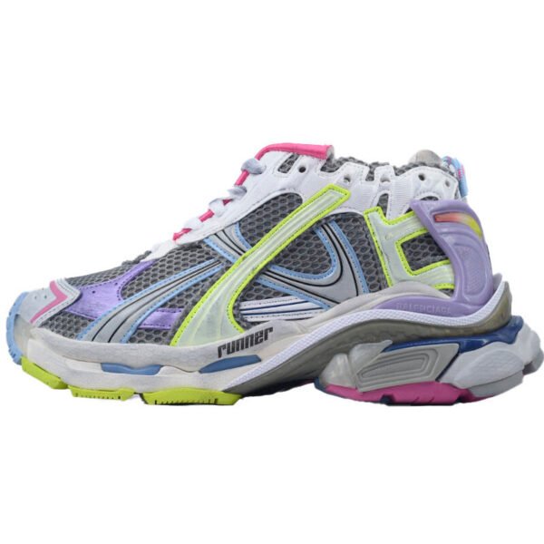 Balenciaga Runner Sneaker Pink Blue Purple 772767 W3RNY 0361