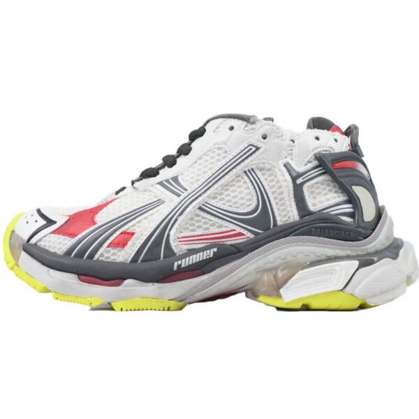 Balenciaga Runner Sneaker White Gray Black 772767 W3RNY 0509