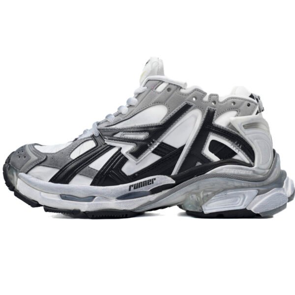 Balenciaga Runner White Black Gray 677402 W3RB2 9012