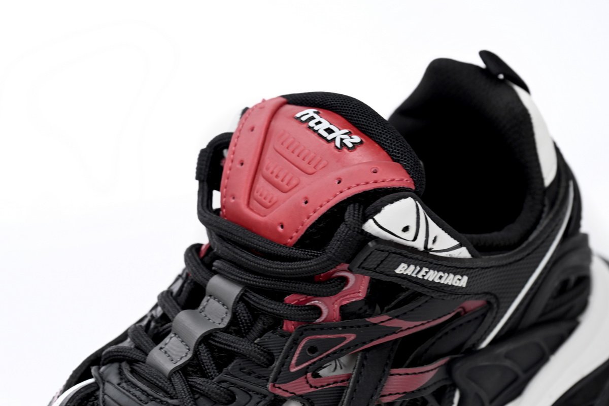 Balenciaga Track 2 Sneaker Military Black White Red 568614 W2GN3 6000 - Image 11