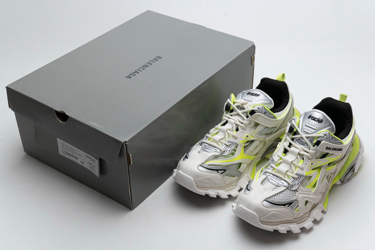 Balenciaga Track 2 Sneaker White Fluo Yellow 568515 W2ON3 9073 - Image 2