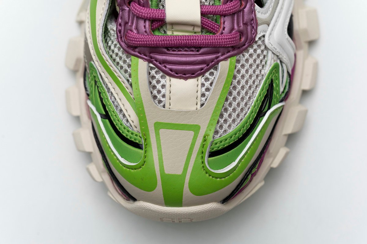 Balenciaga Track 2 Sneaker White Green Pink  568615 W2GN3 9199 - Image 8