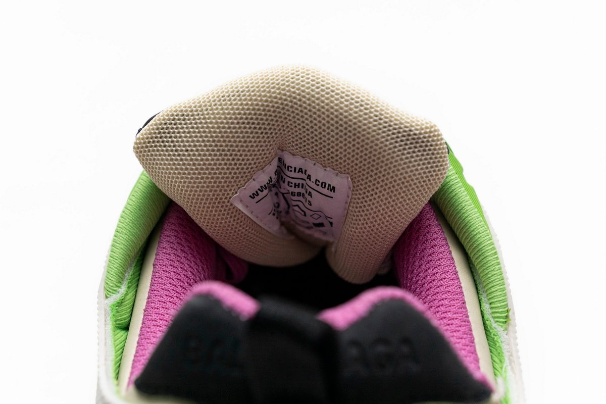 Balenciaga Track 2 Sneaker White Green Pink  568615 W2GN3 9199 - Image 6