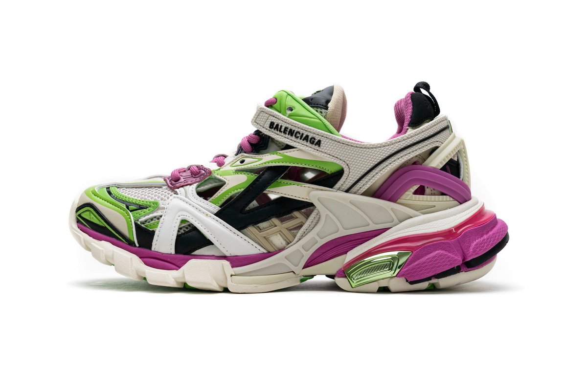 _balenciaga_track_2_sneaker_white_green_pink__568615_w2gn3_9199_17968242E1F1A Balenciaga Track 2 Sneaker White Green Pink 568615 W2GN3 9199 - Image 1