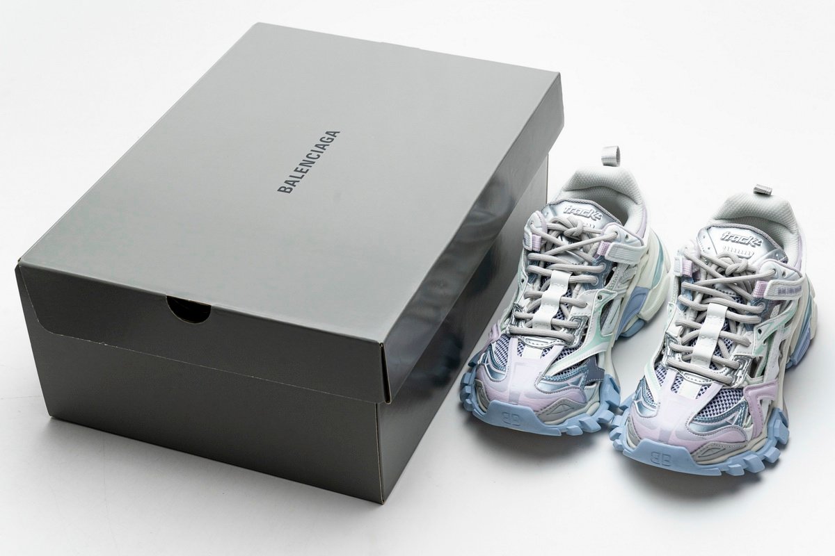 Balenciaga Track 2 Sneaker White Light Blue  568615 W2GN3 9045 - Image 2