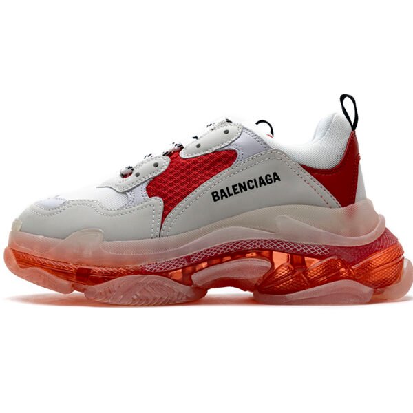Balenciaga Triple S White Red 544351 W09E1 4552