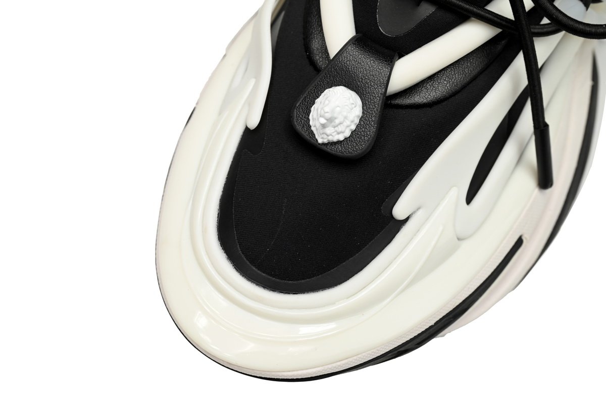 BALMAIN Multikolor Buty sportowe Black And White YM1VJ309 - Image 7