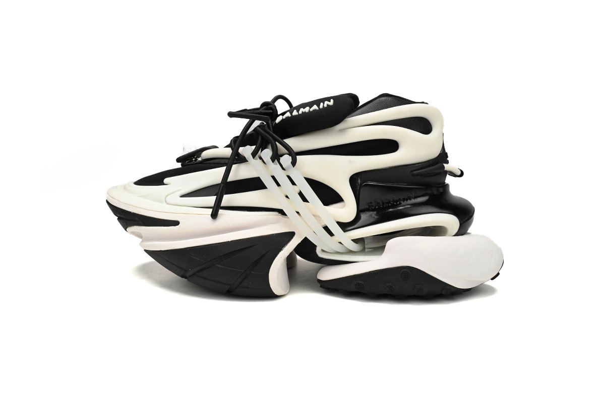 BALMAIN Multikolor Buty sportowe Black And White YM1VJ309 - Image 1