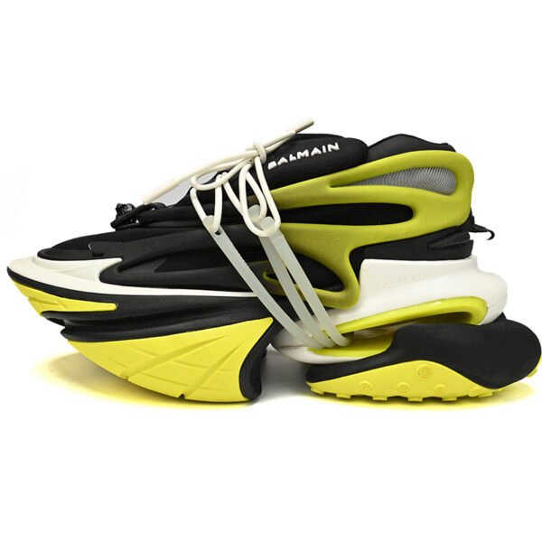 BALMAIN Multikolor Buty sportowe Black And Yellow YM1VJ309