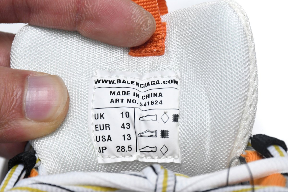 Balenciaga Track White Orange Black 542436 W1GB1 9059 - Image 7