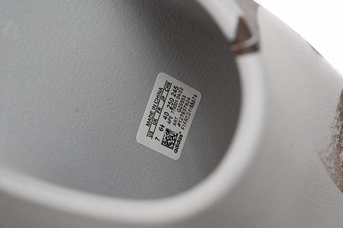 Yeezy Slide Enflame Oil Painting White Grey GZ5553 - Image 9