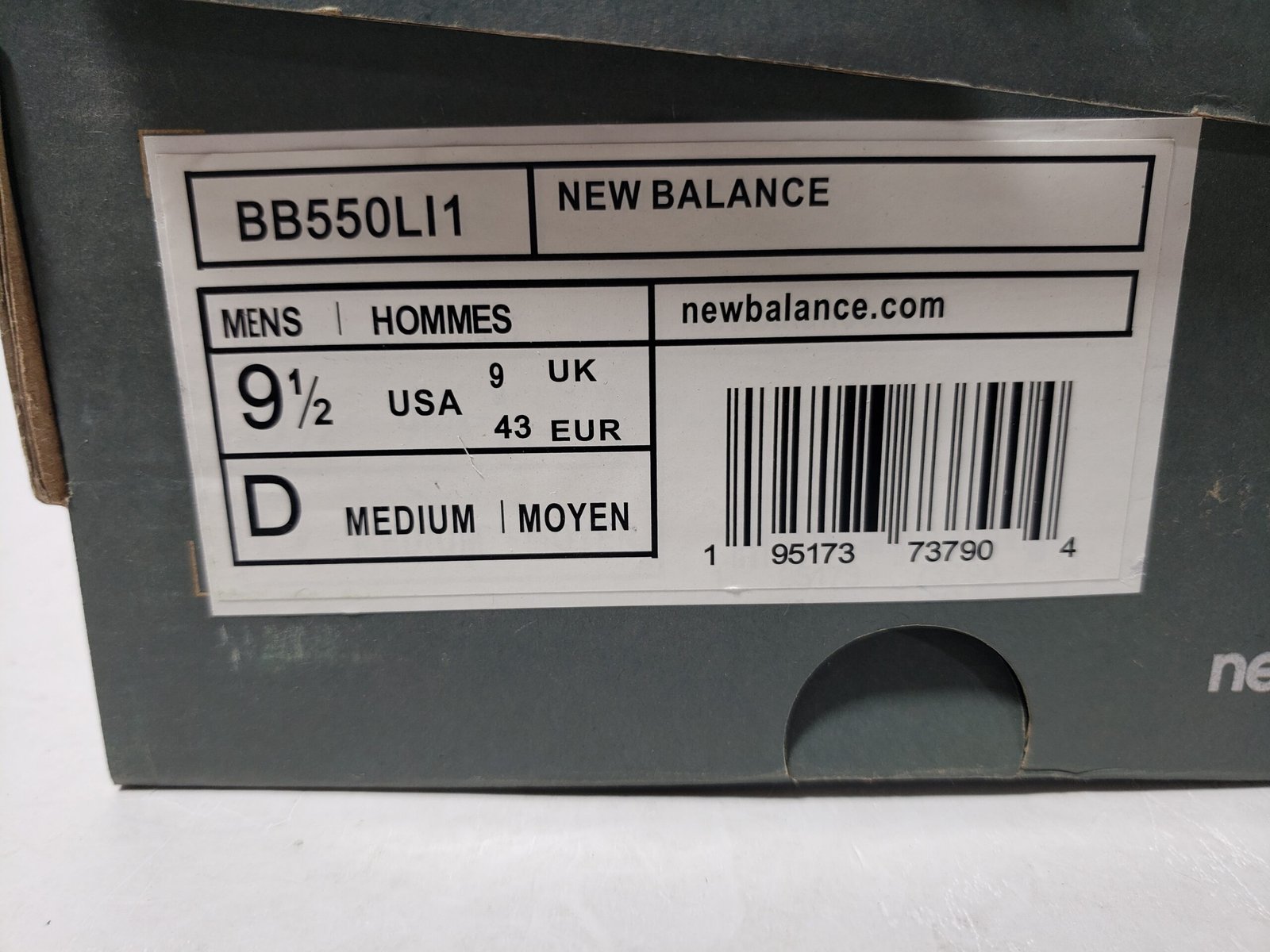 New Balance 550 Sea Salt Burgundy  BB550LI1 - Image 5