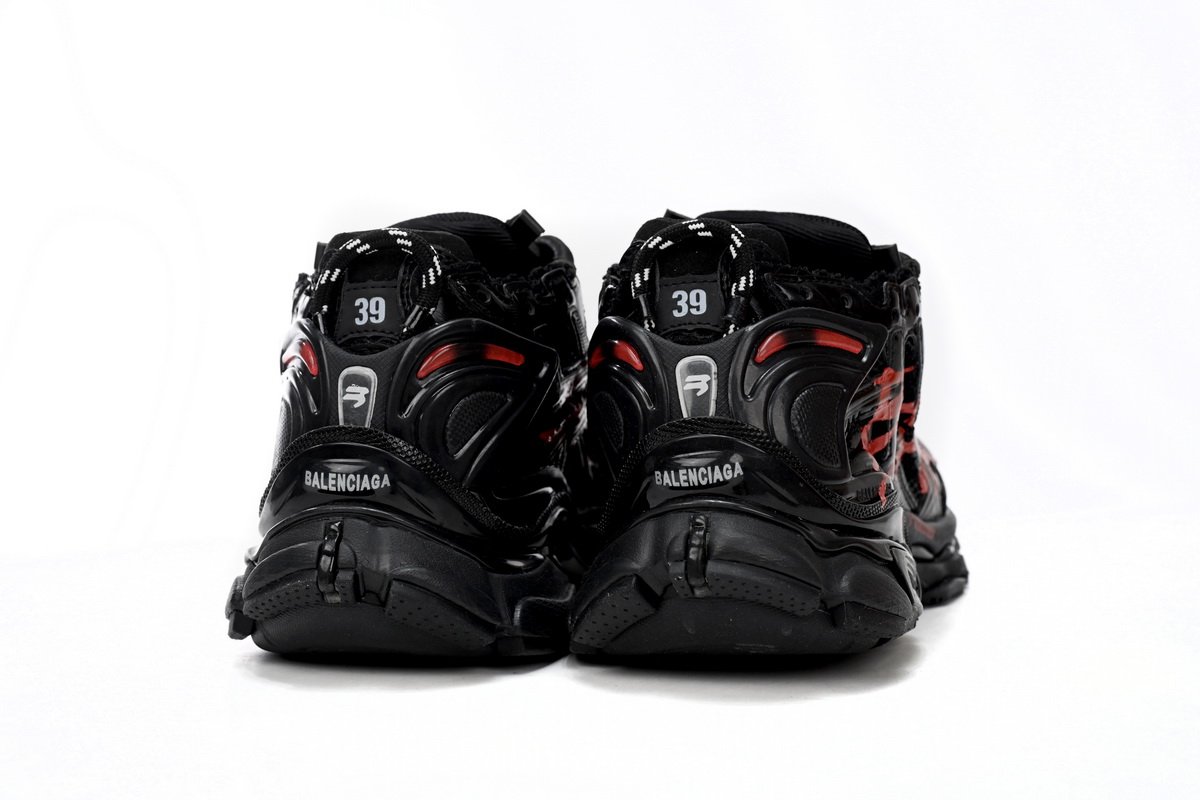 Balenciaga Runner Black And Red Characters 677402 W3RB1 0102 - Image 9