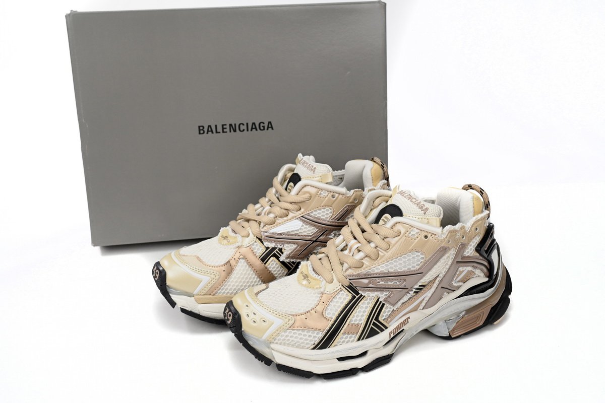 Balenciaga Runner Rice Pla Tinum  677403 W3RB3 9891 - Image 2