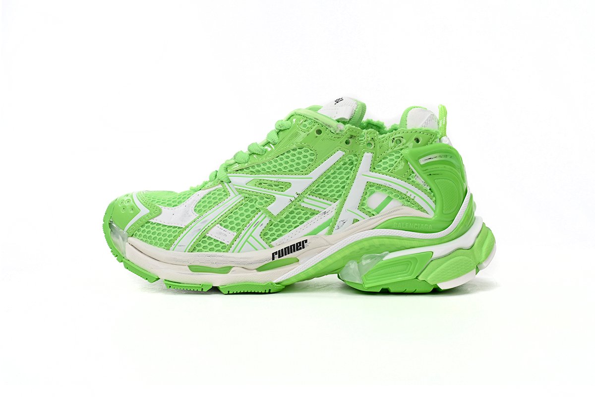 Balenciaga Runner White Green 677402 W3RBM 3590 - Image 1