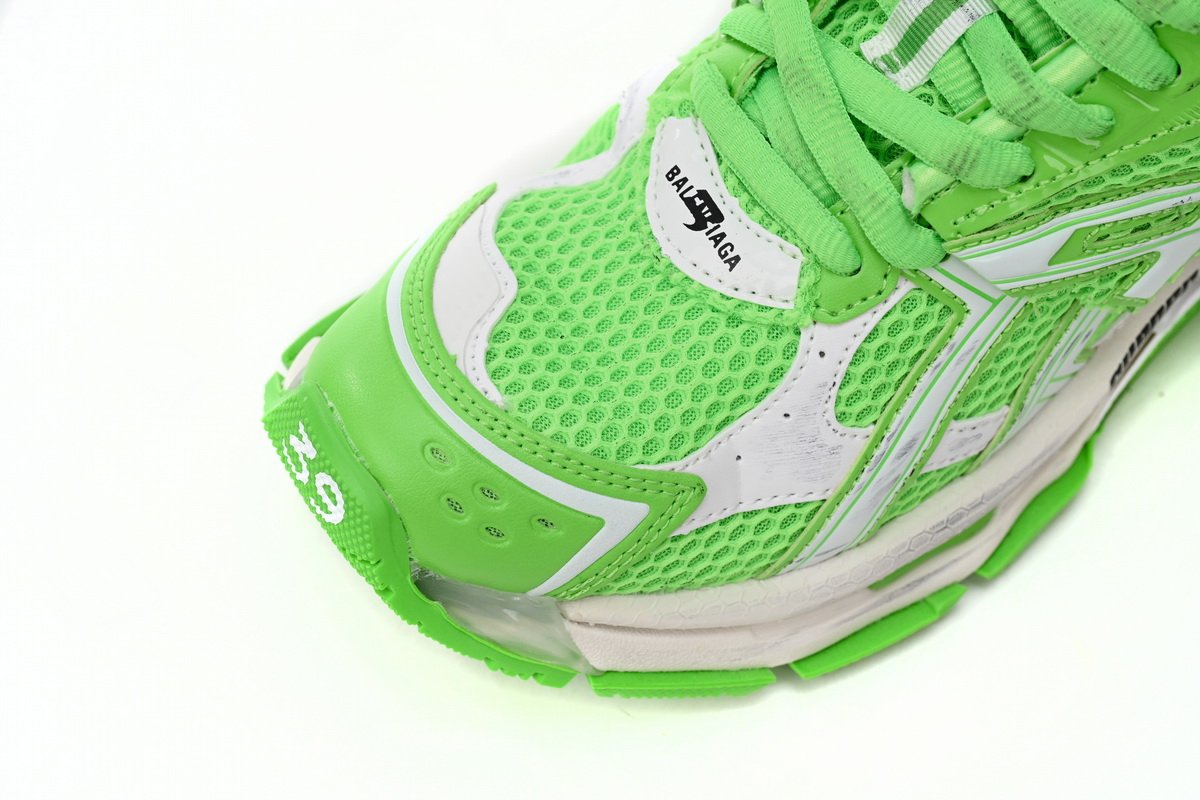 Balenciaga Runner White Green 677402 W3RBM 3590 - Image 8