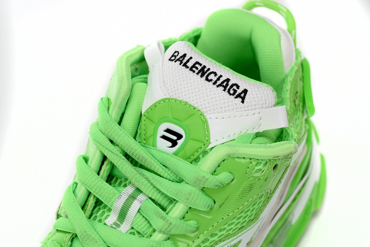 Balenciaga Runner White Green 677402 W3RBM 3590 - Image 12