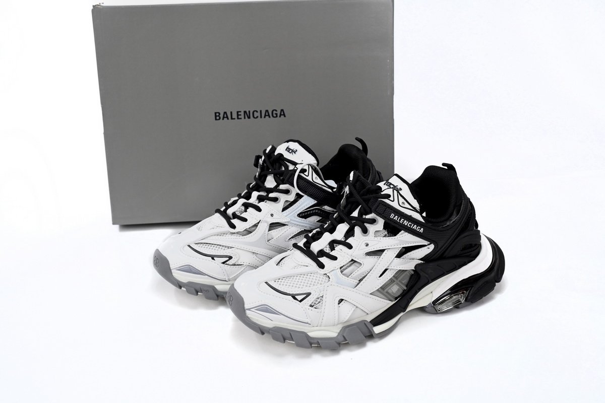 Balenciaga Track 2 Sneaker Black And White 568614 W2GN3 1090 - Image 2