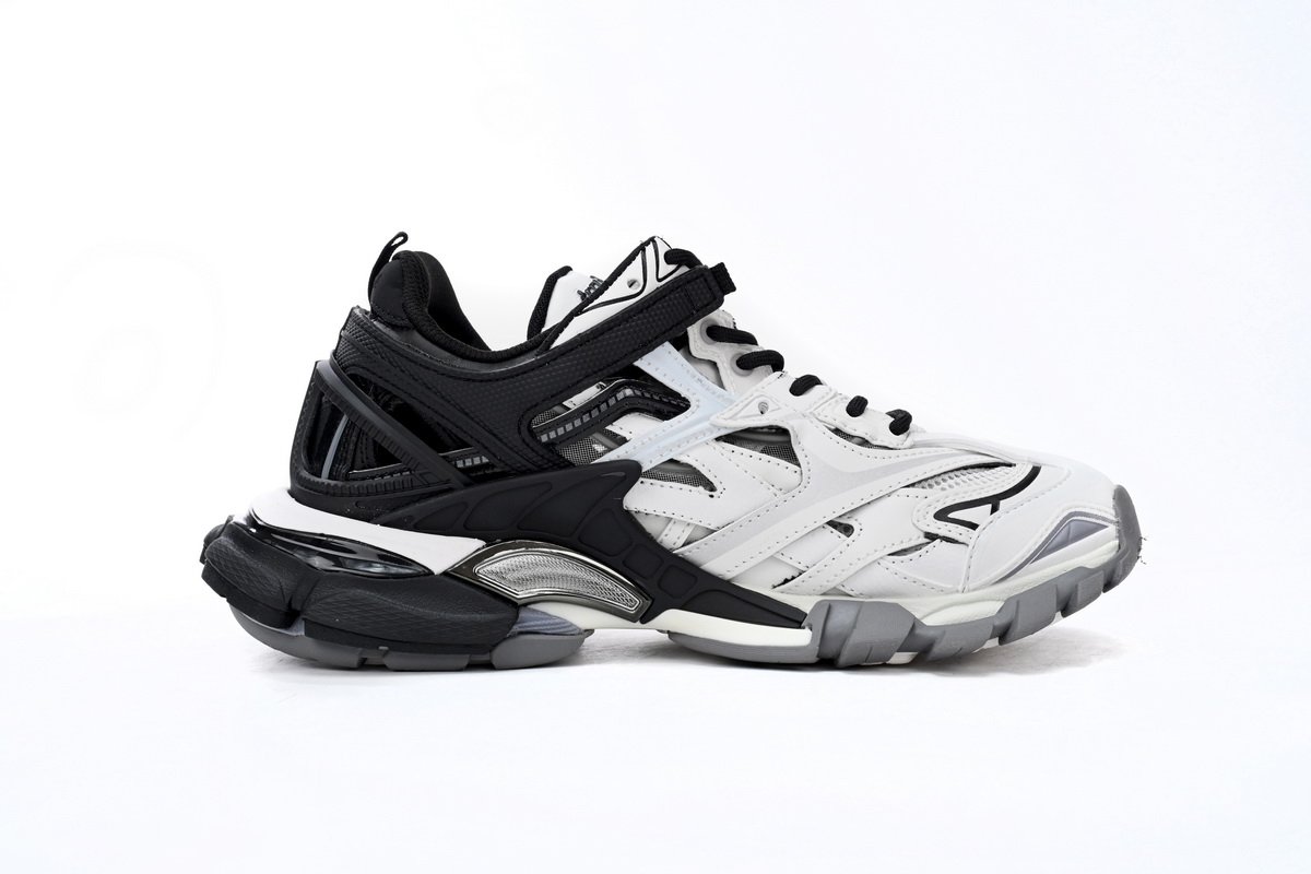 Balenciaga Track 2 Sneaker Black And White 568614 W2GN3 1090 - Image 3