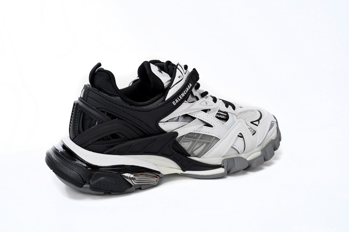 Balenciaga Track 2 Sneaker Black And White 568614 W2GN3 1090 - Image 7
