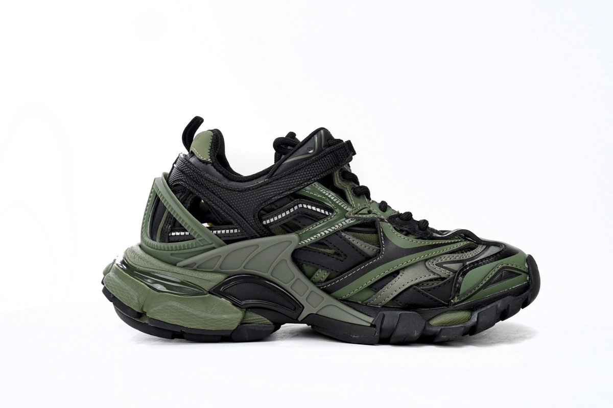 Balenciaga Track 2 Sneaker Military Black 568614 W3AE1 2311 - Image 2
