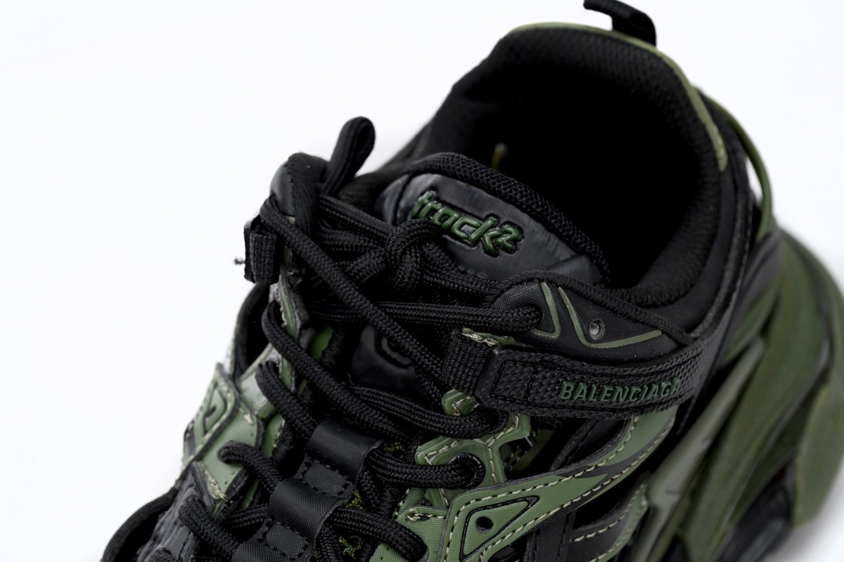 Balenciaga Track 2 Sneaker Military Black 568614 W3AE1 2311 - Image 4
