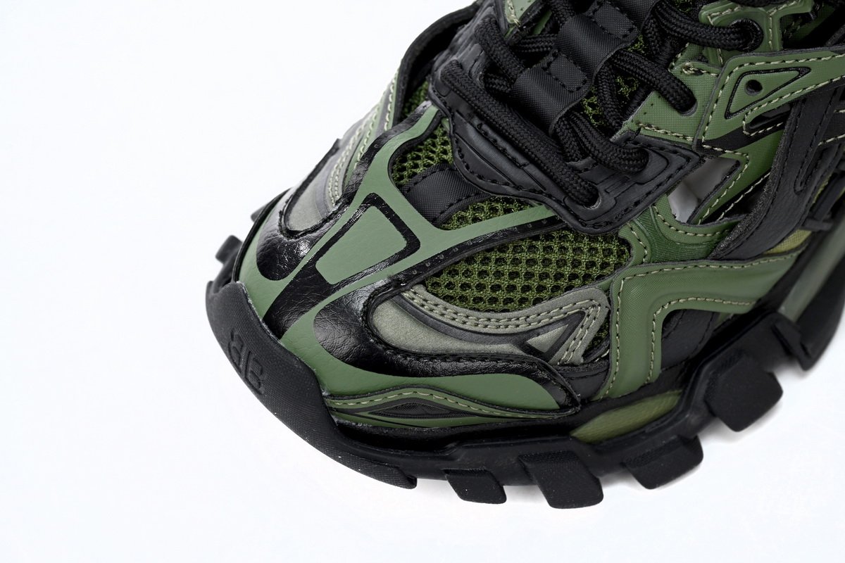 Balenciaga Track 2 Sneaker Military Black 568614 W3AE1 2311 - Image 6