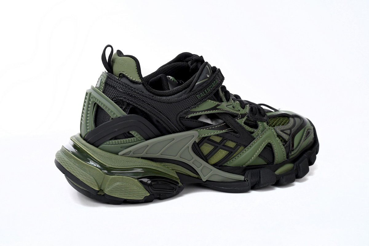 Balenciaga Track 2 Sneaker Military Black 568614 W3AE1 2311 - Image 9