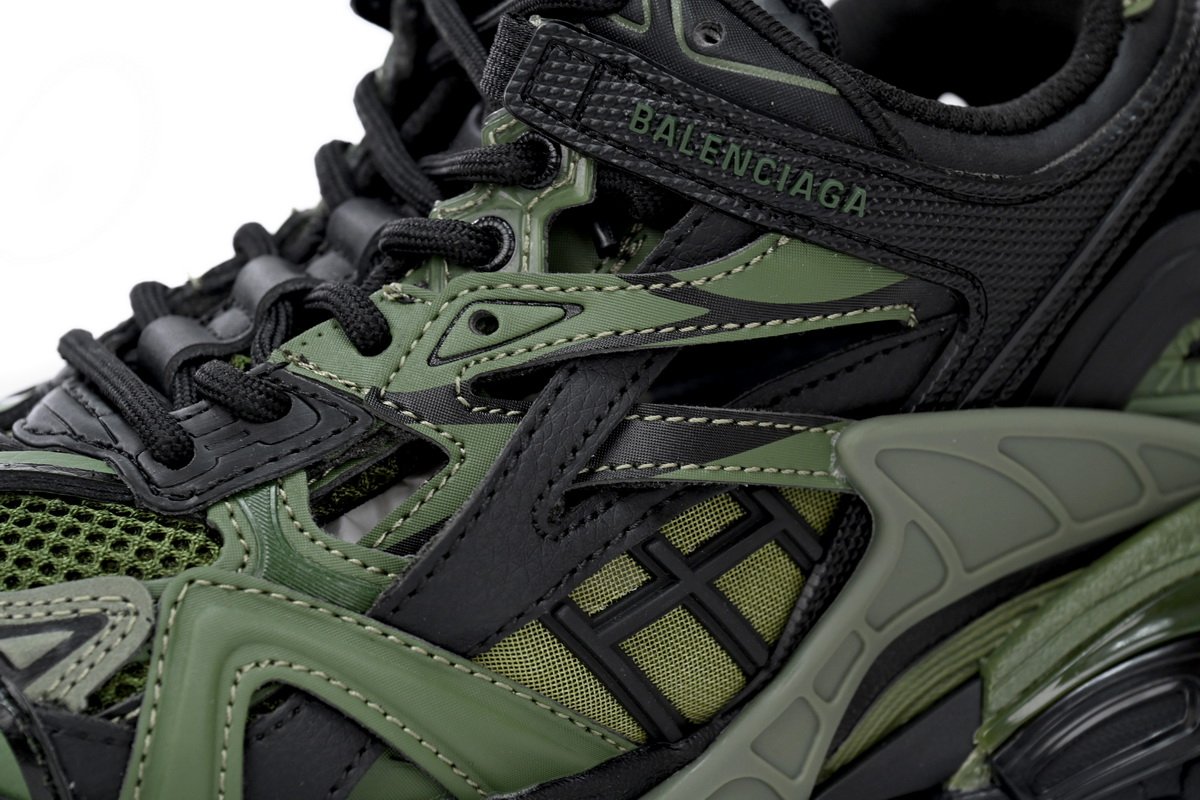 Balenciaga Track 2 Sneaker Military Black 568614 W3AE1 2311 - Image 7