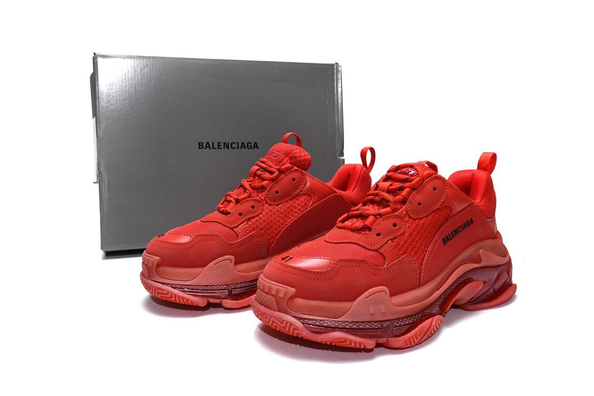 Balenciaga Triple S Red Clear Sole 541624W09O16500 - Image 2