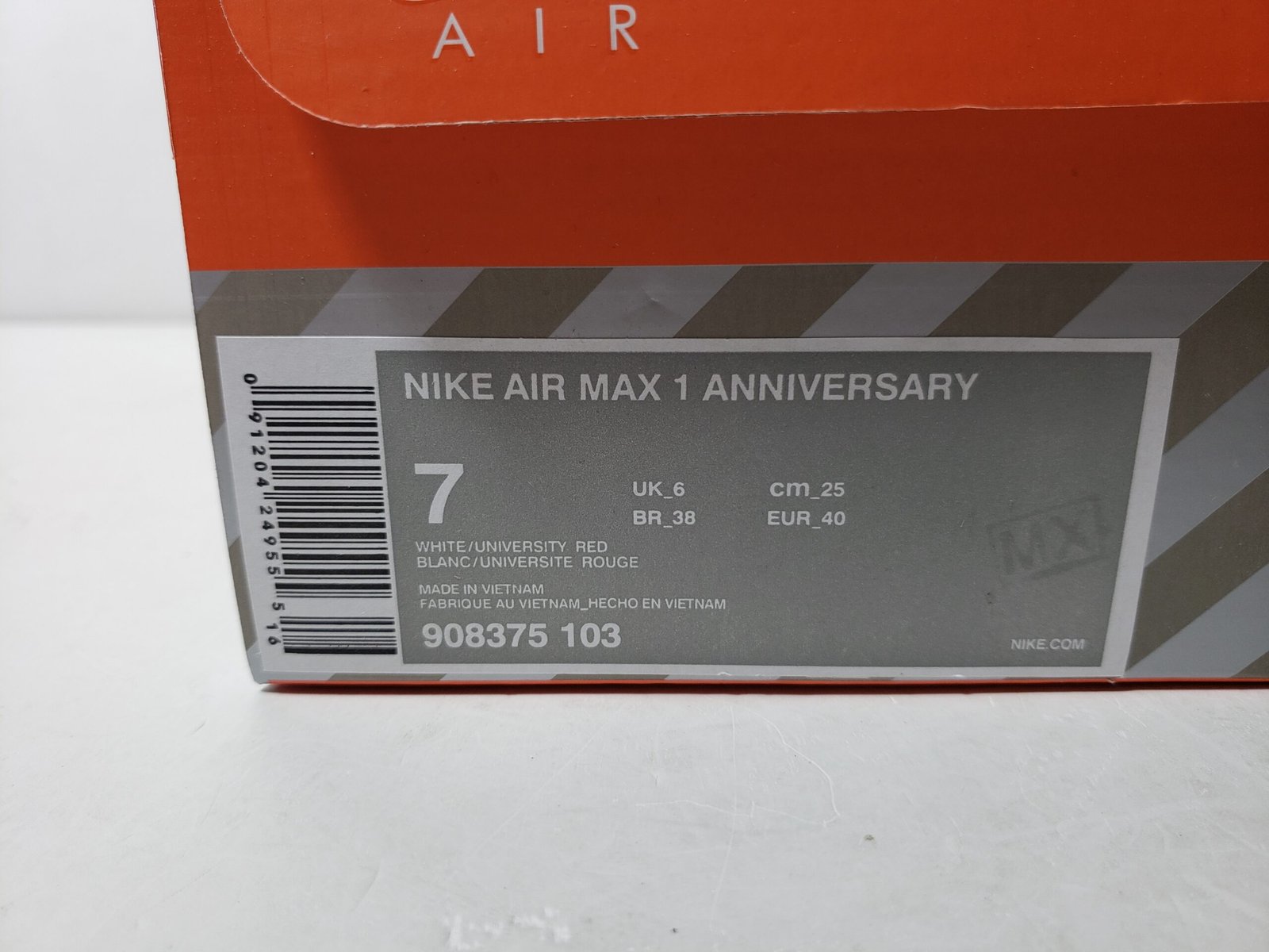 Nike Air Max 1 Anniversary Red (2017) - Image 8