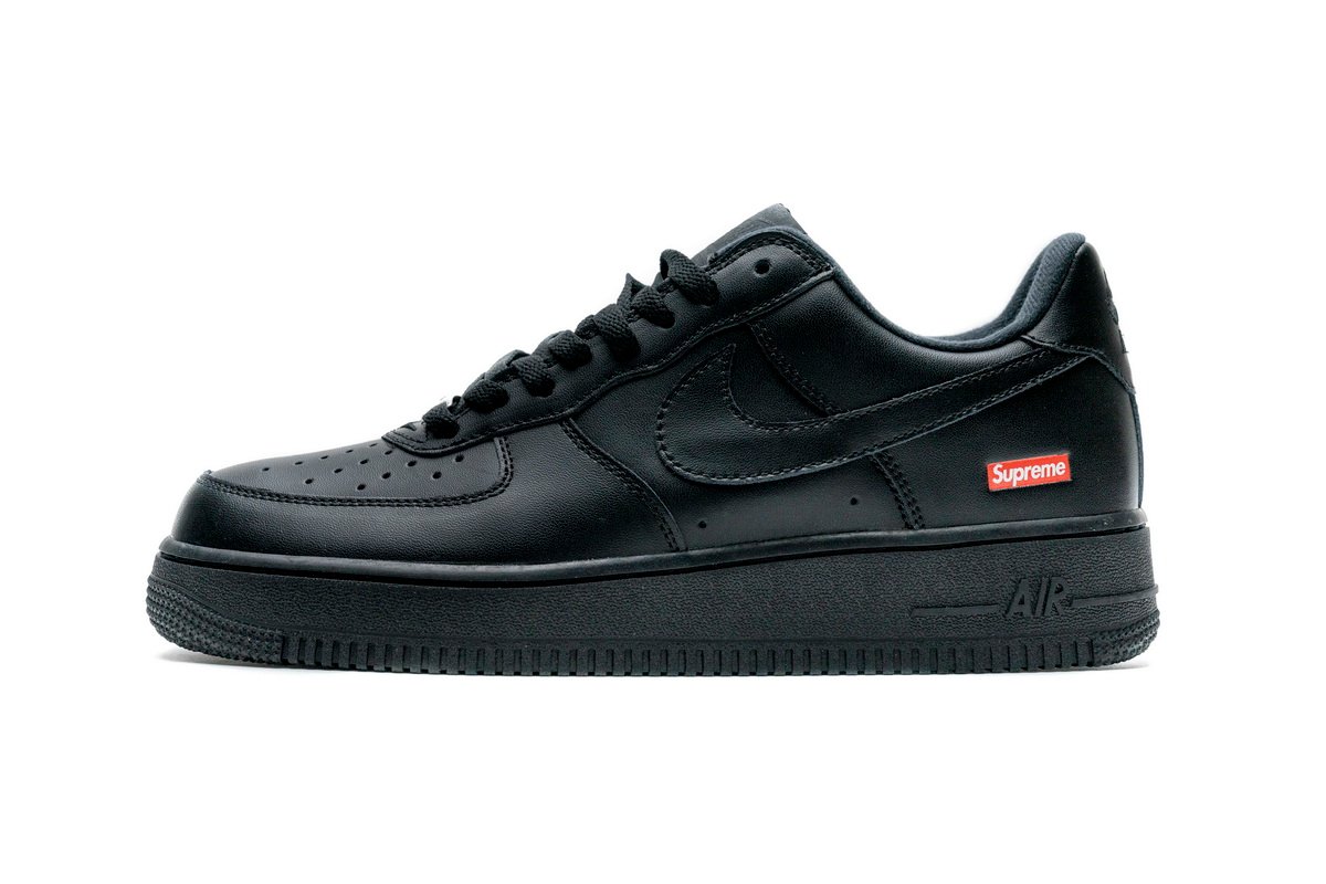 Supreme x Air Force 1 Low Black CU9225-001 - Image 1