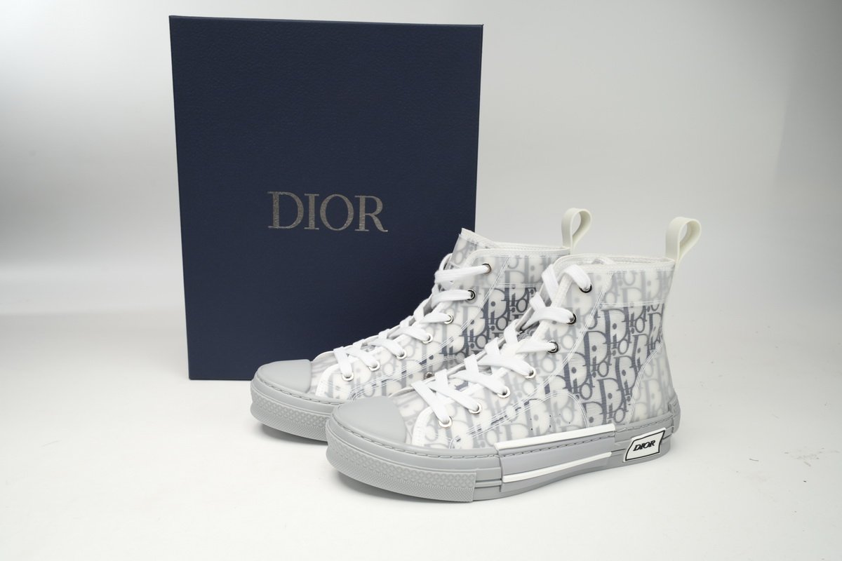 Dior B23 HT Oblique Transparency High White Blue Gray - Image 2
