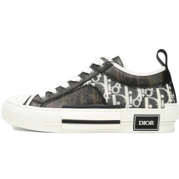 Dior B23 HT Oblique Transparency Low Bang Black and White