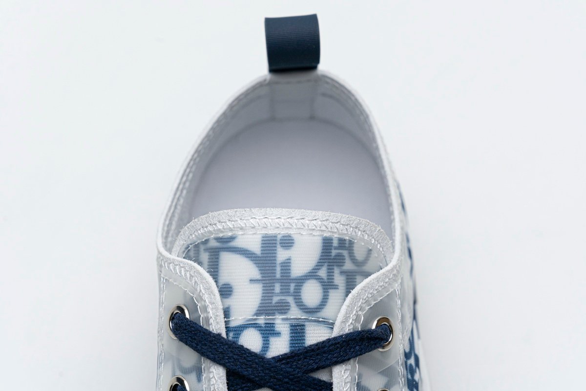 Dior B23 HT Oblique Transparency LOW T00962H565 White Blue - Image 7
