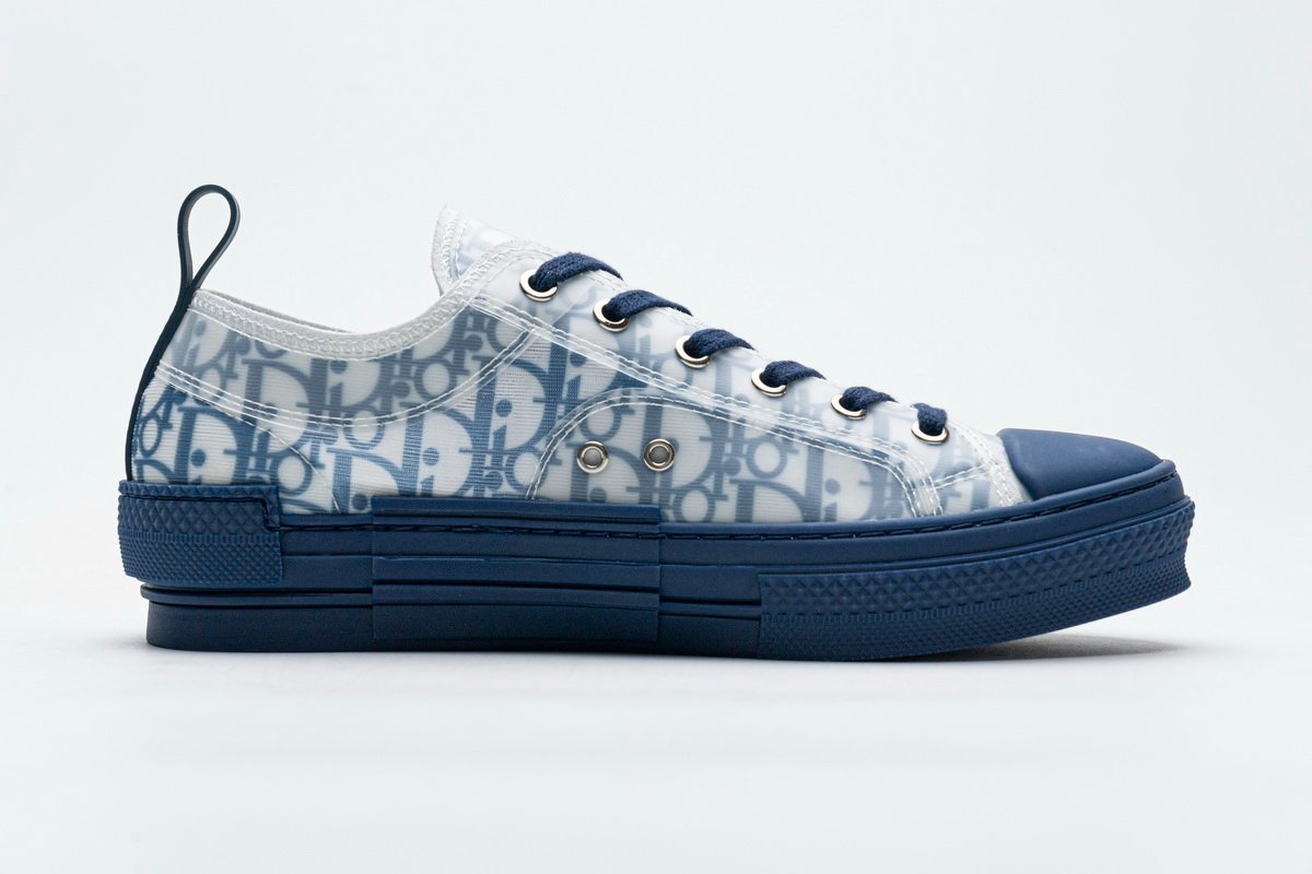 Dior B23 HT Oblique Transparency LOW T00962H565 White Blue - Image 3