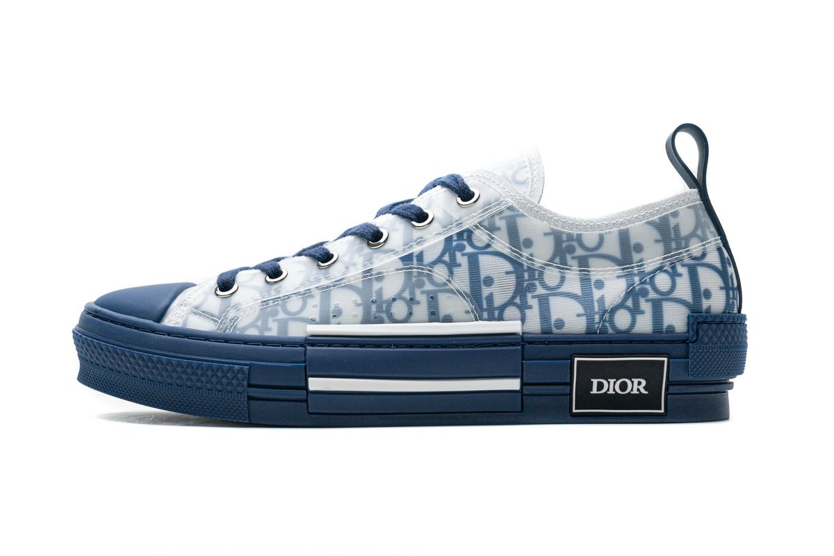 Dior B23 HT Oblique Transparency LOW T00962H565 White Blue - Image 1