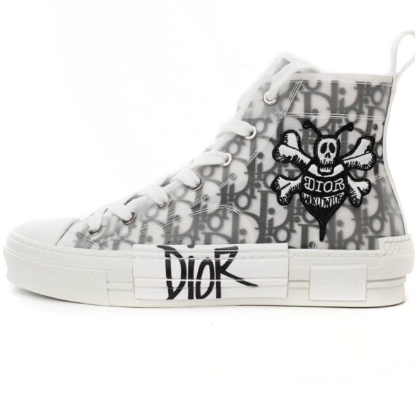 Dior B23 Oblique Hight Top Sneakers White