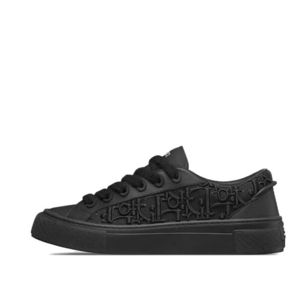 Dior B33 Sneaker Black Smooth Calfskin Oblique Raised Embroidery 3SN303ZYQ_H900