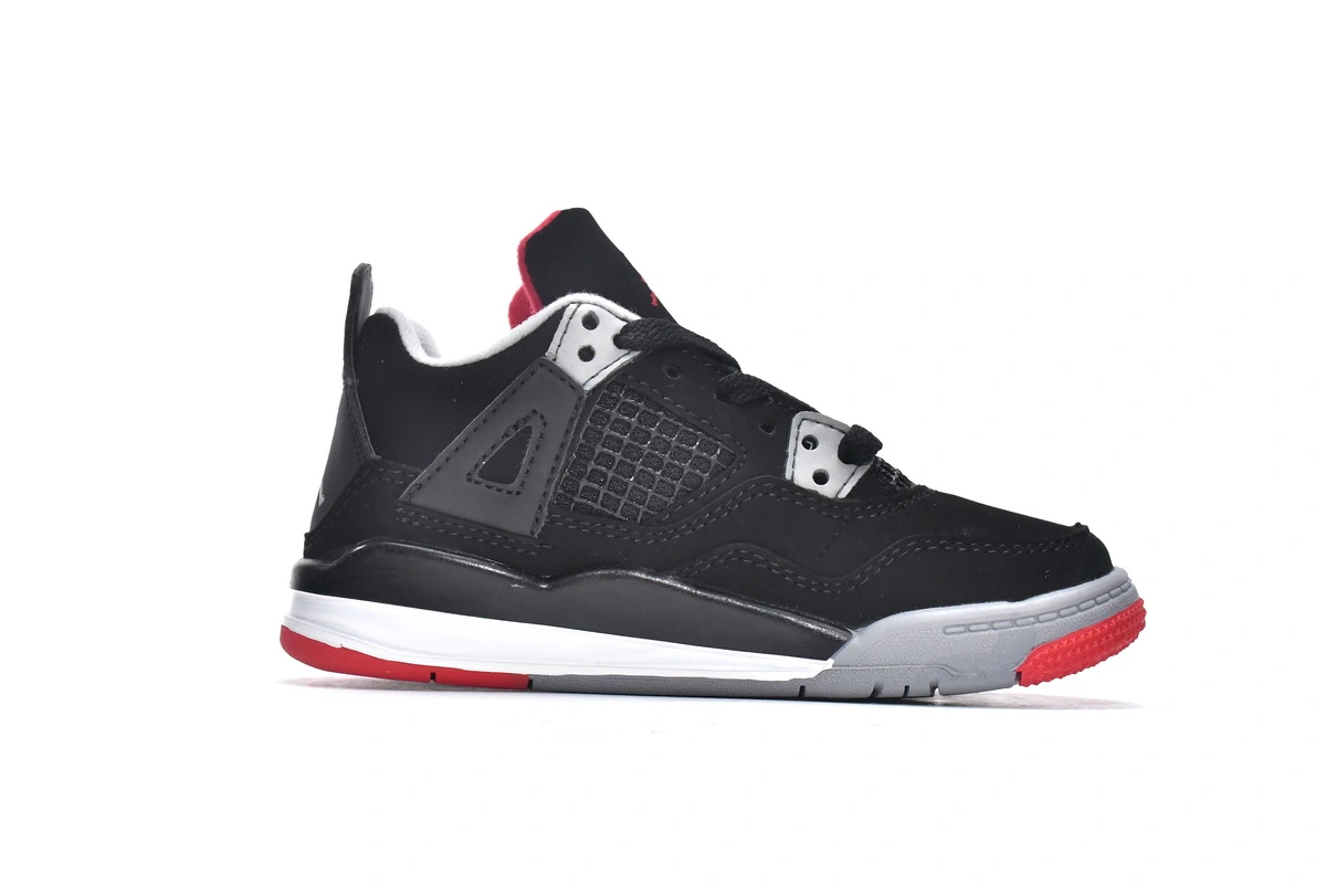 Jordan 4 Kids Shoes Retro Bred (2019) BQ7660-060 - Image 4