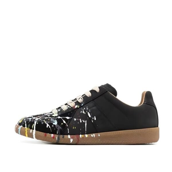 Maison Margiela Black Paint Replica Sneakers S58WS0101P1892963