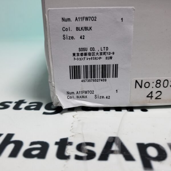 Mihara Yasuhiro Peterson OG Sole Canvas Low Black  NO.803 A01FW702-BLKBLK