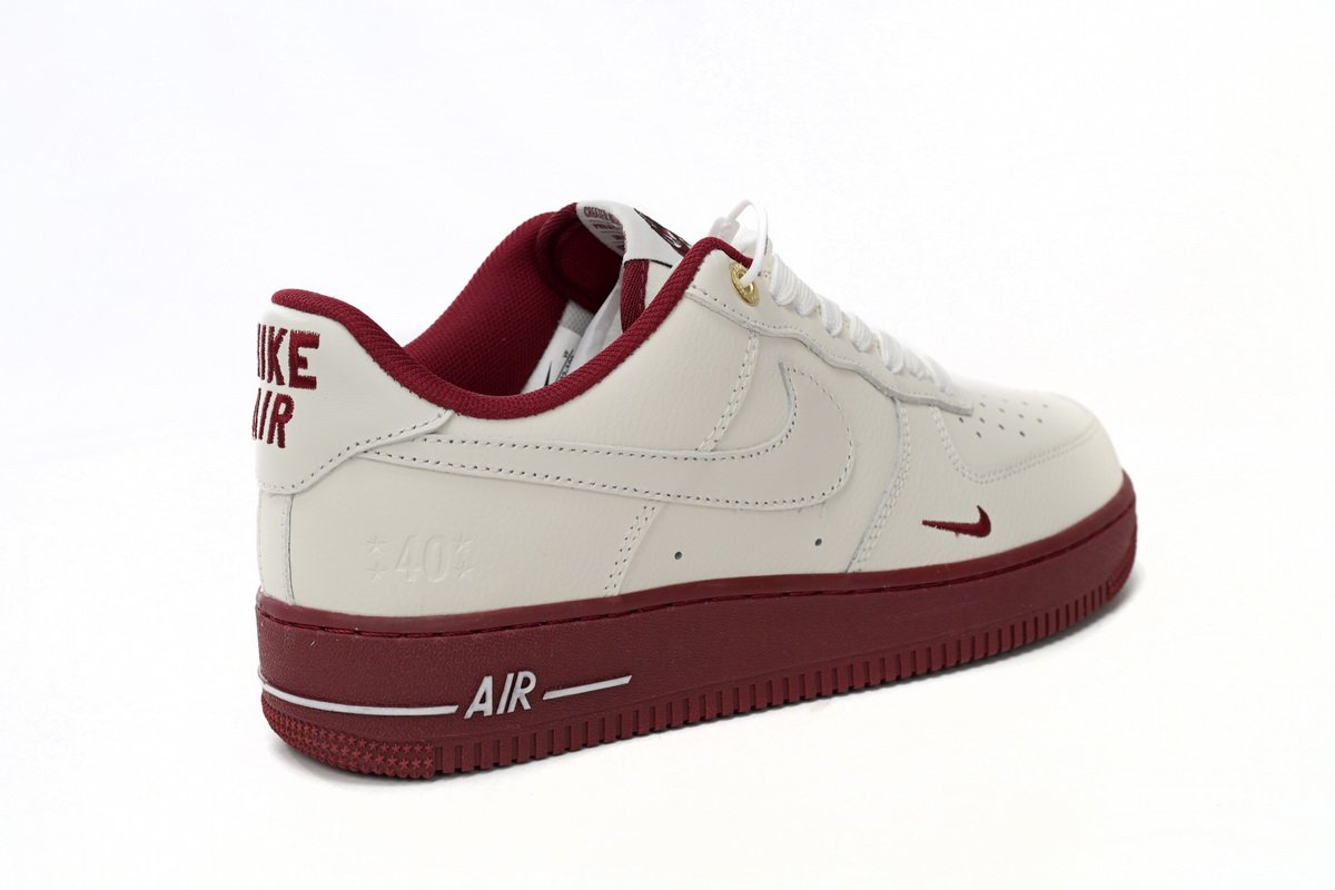 Nike Air Force 1’07 Low Beige Red DQ7582-100 - Image 5